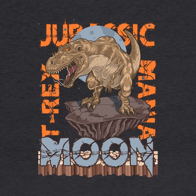 Jurassic Moon I TRex Mania by black8elise